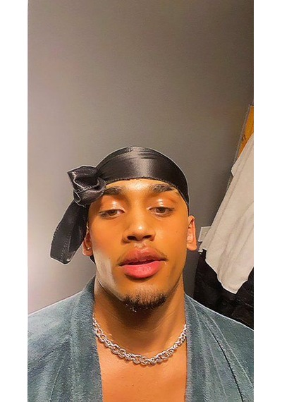 Purplejam Siyah Durag Ayarlanabilir Premium Unisex Bandana