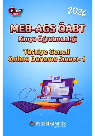2026 Meb-ags Öabt Kimya Öğretmenliği Türkiye Geneli Online Deneme Sınavı-1