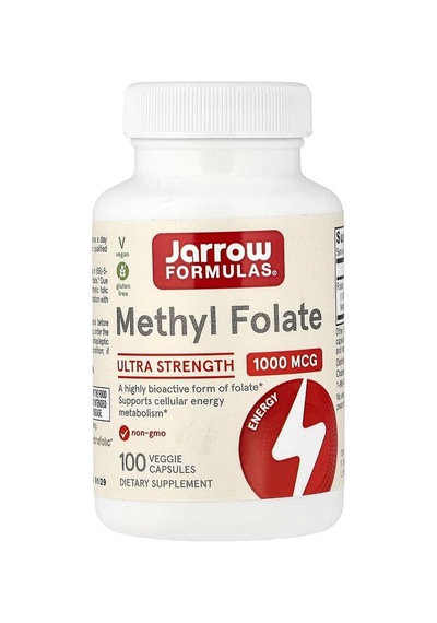 Jarrow Formulas, Methyl Folate, 1,000 Mcg, 100 Veggie Capsules