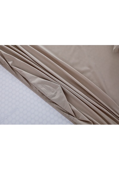 Colourful Fitted Çarşaf Çift King Size - Bej