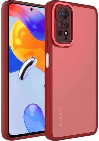 Xiaomi Redmi Note 11 Pro 5g İle Uyumlu Kılıf Kamera Korumalı Transparan Arka Yüzey Telefon Kılıfı