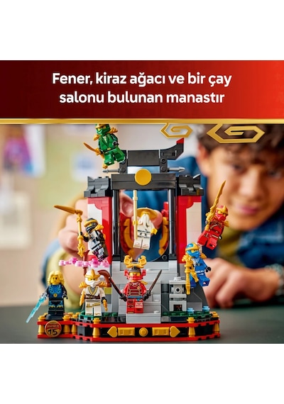 LEGO® NINJAGO® Ninja Karakteri Sergileme Modeli 15. Yıl Dönümü 71866 -14 Yaş ve Üzeri için Minifigür İçeren Yapım Seti (447 Parça)