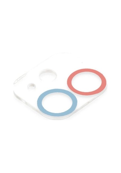 Apple Uyumlu iPhone 11 Renkli Kamera Lens Koruma Cam - Pembe-mavi Çok Renkli