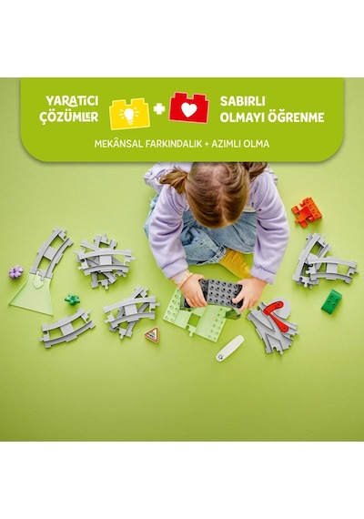 LEGO® DUPLO® Kasabası Tren Tüneli ve Rayları Ek Macera Seti 10425 - 2 Yaş ve Üzeri Çocuklar İçin Eğitici Oyuncak Yapım Seti (20 Parça)