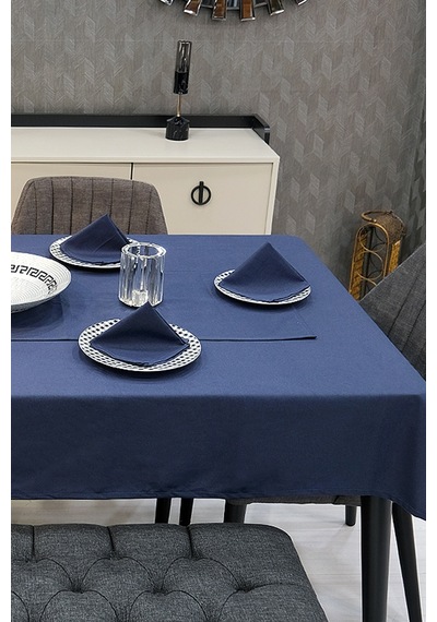 Dream Kumaş Peçete Modelleri Leke Tutmaz Kumaş Peçete Çeyiz Seti 6lı Paket Lacivert