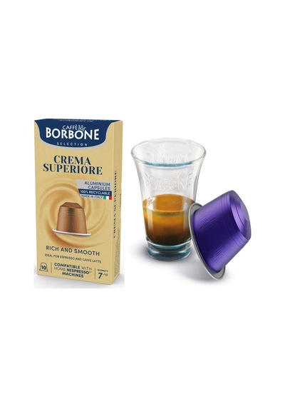 Caffe Borbone Crema Superiore & Crema Classica Nespresso Uyumlu 20'li Kapsül Kahve 2x10