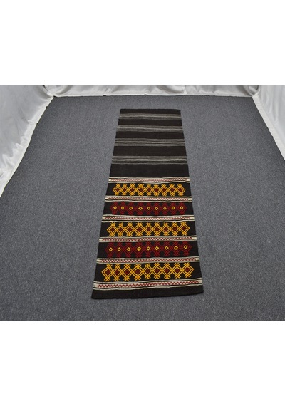 Zehra Abla Halı El Dokuma Nadir Otantik Kağızman Yün Yolluk Kilim 6305