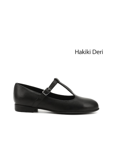 Gönderi(R) Gönderi R Siyah Mary Jane Hakiki Deri Babet Siyah