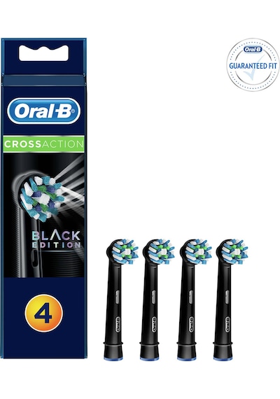 Oral-B Cross Action Diş Fırçası Yedek Başlığı 4'lü Siyah