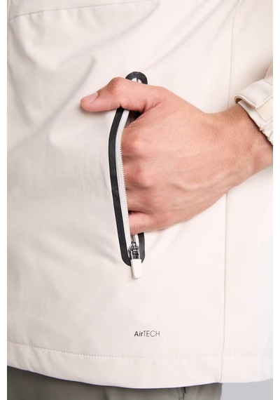 Defacto Rüzgar Geçirmez Regular Fit Kapüşonlu Taş Erkek Yağmurluk&rüzgarlık C6047ax/bg721