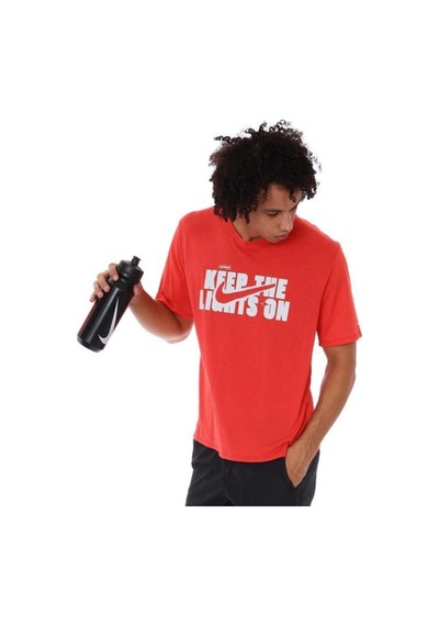 Nike M Nk Df Wr Miler Gx Ss Erkek Kırmızı Koşu Tişört Dd5276-605