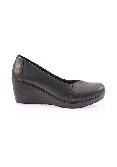 Dgn 651-22k Kadin Dolgu Taban Comfort Ayakkabi 651-2106-R9629 Lacivert