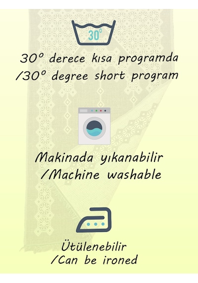 My Evilla Seccade Hafif Katlanabilir Yıkanabilir Namazlık Şık Motifli Çeyizlik Ve Hediyelik Mavi Antrasit Mavi - Antrasit