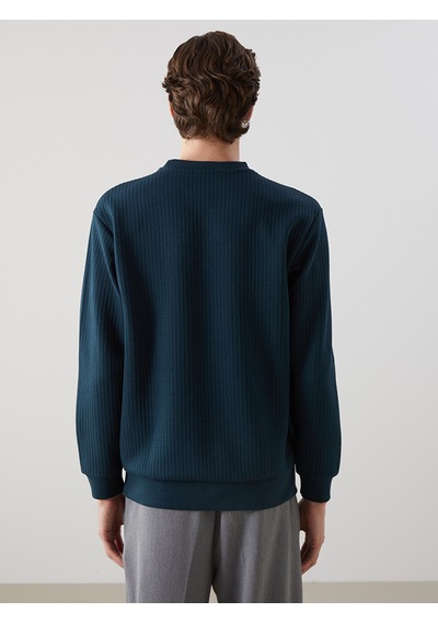 Lcw Vision Petrol Bisiklet Yaka Uzun Kollu Erkek Sweatshirt
