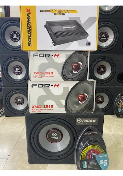 Reıss Takım Set 30Cm Bass Forx 16Cm 13Cm Midrange Soundmax Anfi