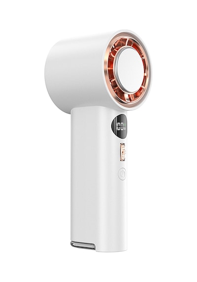 Wiwu Wi-fs016 Dijital Led Göstergeli Soğutucu El Fanı Beyaz