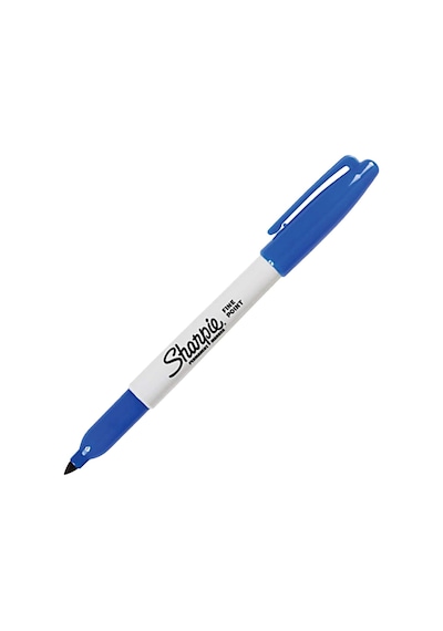 Sharpie Fine Permanent Markör, Yuvarlak Uç, Mavi Genel