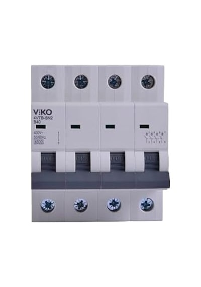 4vtb-4b40 Otomatik Sigorta 4,5ka B Tipi 4 Kutup 40a