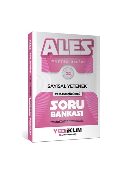 Yediiklim 2027 Ales Sayısal Yetenek Tamamı Çözümlü Soru Bankası Yediiklim Yayınları