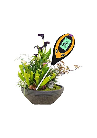 Ayrex 4'ü 1 Arada Toprak Test Cihazı, Nem Ölçüm Cihazı, Bitki Toprağı, Bahçe, Çiftlik, Çim İçin Nem Ölçer, 0