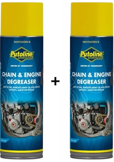 Putoline Chain Engine Degrease Zincir Temizlik Spreyi 500 Ml 2 Adet