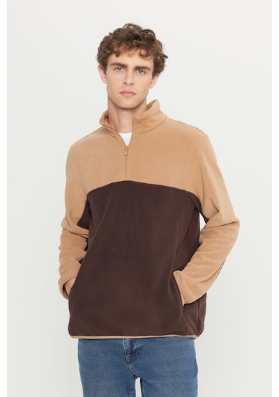 AC&Co / Altınyıldız Classics Erkek Sutlu Kahve-kahve Anti-pilling Tüylenme Yapmayan Standart Fit Bato Yaka İçi Polarlı Çift Renk Polar Sweatshirt Sütlü Kahverengi AC&Co / Altınyıldız Classics Erkek Sutlu Kahve-kahve Anti-pilling Tüylenme Yapmayan Standart Fit Bato Yaka İçi Polarlı Çift Renk Polar Sweatshirt Sütlü Kahverengi