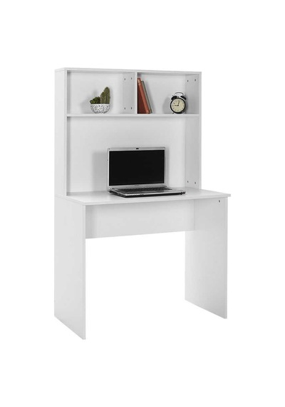 White Raflı Çalışma Masası-mat Beyaz 90x148x52 Cm Gxyxd