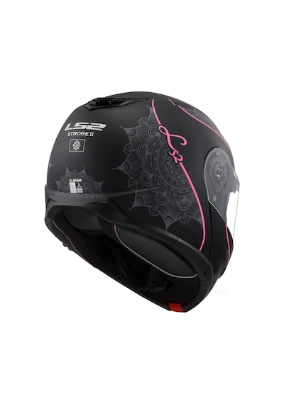 Ls2 Strobe 2 Lux Mat Siyah-pembe Kask Sıyah-pembe