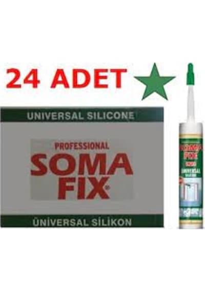 Somafix Genel Amaçlı Slikon Şeffaf-Se280 - 1 Koli - 24 Adet Şeffaf