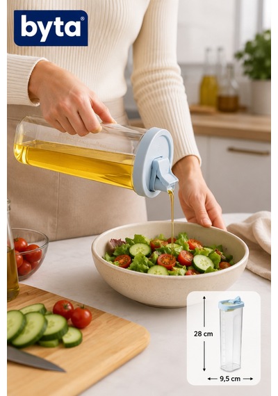 1 Litre Akıtmaz Sıvı Yağlık Şişesi Buzdolabı Kapak Tipi Şeffaf Yağ Ve Sirke Şişesi Bpa İçermez Pembe Mavi Mor Siyah 1 Adet Karışık Renk Kapaklı Gönderilir Şeffaf