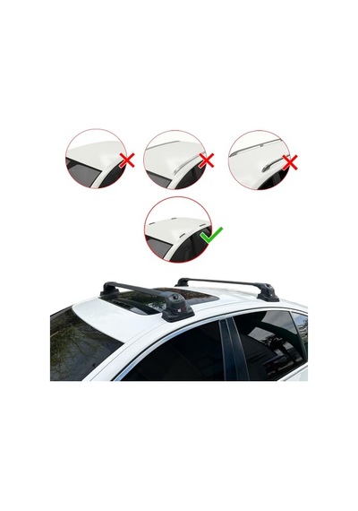 İpqi Ford B-max B232 2012-2017 Arası İle Uyumlu Ace-3 Ara Atkı Tavan Barı Siyah 2 Adet