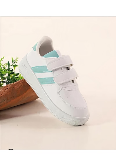 Papucumun Dünyası Günlük Bebek Çocuk Sneaker Cırt Cırt Bantlı Spor Ayakkabı Yürüyüş Ayakkabısı Beyaz - Mavi Papucumun Dünyası Günlük Bebek Çocuk Sneaker Cırt Cırt Bantlı Spor Ayakkabı Yürüyüş Ayakkabısı Beyaz - Mavi