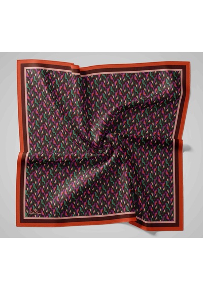 Silk Home Aura Eşarp 140006-07 Mercan, Acı Kahve, Zümrüt Yeşili, Mor