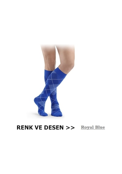 Sigvaris Shades Socks Erkek Diz Altı Varis Çorabı, Renkli, Dese... Ten Rengi Standart S Kapalı Kısa