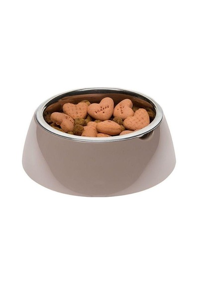 Ferplast Jolie Kedi Ve Köpekler İçin Çelik Mama Ve Su Kabı Gri 500 Ml S