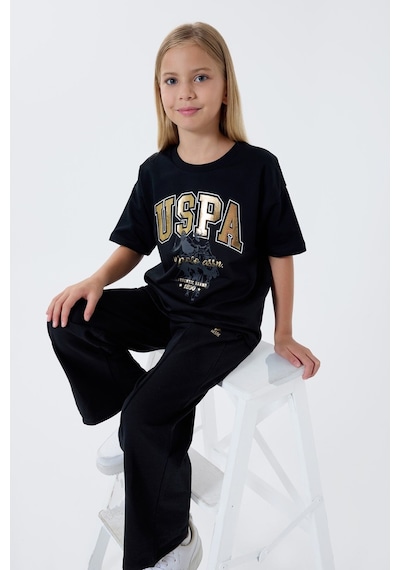 U.s. Polo Assn. Kız Çocuk Siyah Pijama Takım Siyah