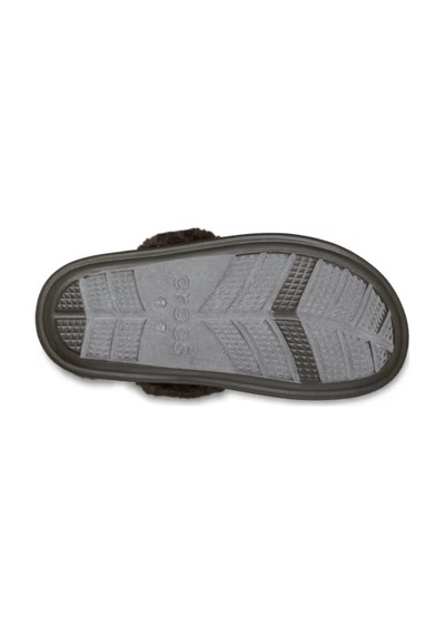 Crocs Classic Fuzz Scuff Terlik Kahverengi