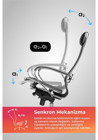 Samurai Ergonomik Koltuk Bel Destekli, Tekerlekli, Krom Ayaklı, Siyah, Fileli Yönetici Koltuğu -5.2.1.49 Çok Renkli Samurai Ergonomik Koltuk Bel Destekli, Tekerlekli, Krom Ayaklı, Siyah, Fileli Yönetici Koltuğu -5.2.1.49 Çok Renkli