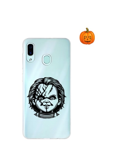 Dali Design Samsung Galaxy A30 Uyumlu Şeffaf Kılıf Horror 4 Tasarımlı