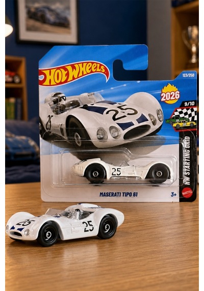 Hot Wheels Maserati Tipo 61 - Hw Starting Grid 2026 Özel Seri Metal Oyuncak Araba Çok Renkli