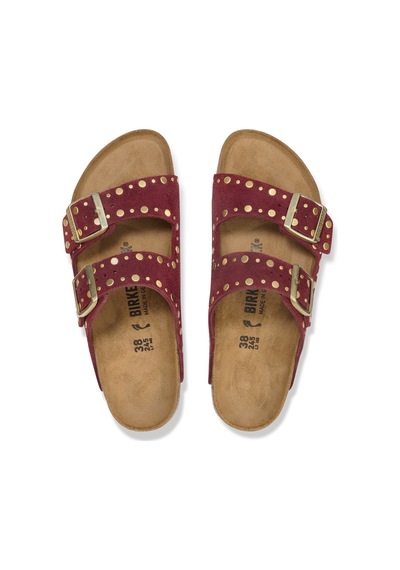 Birkenstock Bırkenstock Arizona Rivet Veloursleder Kadın Terlik 1030329 Kahverengi