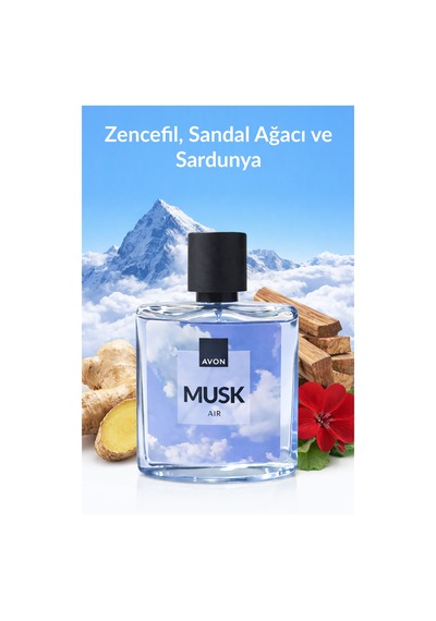 Musk Air Erkek Parfüm Edt 75 Ml. Üçlü Set Odunsu