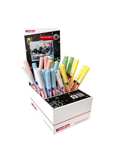 Edding Markör Boya Dekor Kalemi 25'li Display Pastel Set 25 Adet Kalem