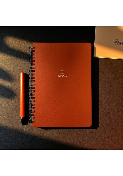 Ayrex Fark Tanıtım 4 Aylık Hedef Ve Egzersiz Planlayıcı Defter, A5 Spiralli, 132 Sayfa, Suni Deri Kapak / Fit Journ Genel