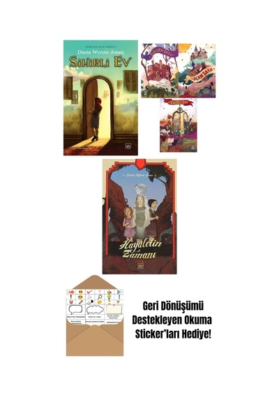 Sihirli Ev Yürüyen Şato Serisi 3 Ciltli + Diana Wynne Jones Üçlü Kitap Seti: Yürüyen Şato Uçan Şato Sihirli Ev + Hayaletin Zamanı