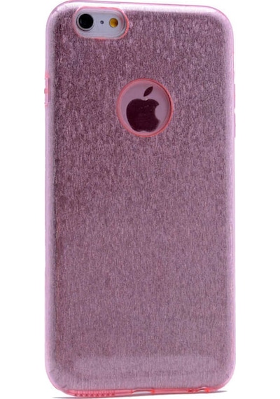Apple Uyumlu iPhone 7 Plus Kılıf Zore Shining Silikon Rose Gold