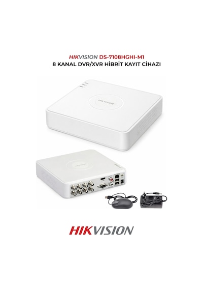 8 Kanal Dvr Ds-7108hghı-m1 H.265+ Güvenlik Kayıt Cihazı