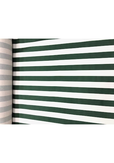 Enesar Home Yeşil Beyaz Çizgili Döşemelik Kumaş 100 x 140 cm