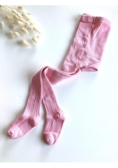 Key Kıds Fitilli Pembe Külotlu Çorap ÇoK Renkli
