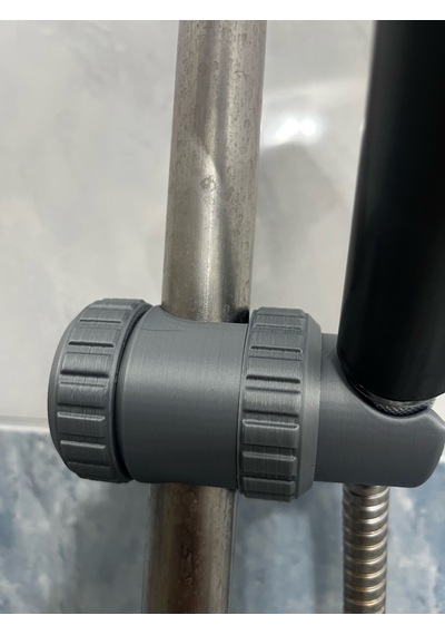 Ayarlanabilir Duş Başlığı Tutucu Universal Uyumlu Sabitleyici -duş Borusunun Çapı 2 - 3 Cm Gri